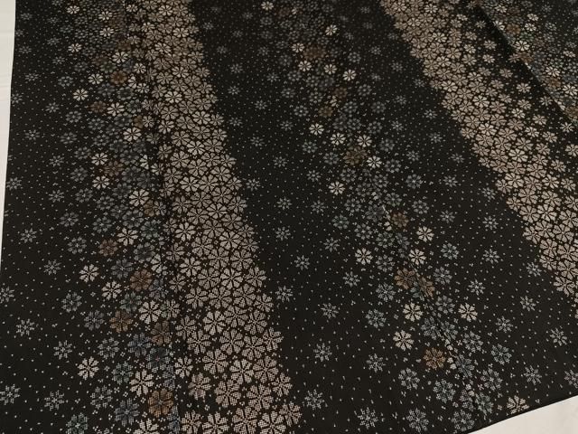 平和屋着物○本場大島紬 古代染色純泥染 一元7マルキ 花間道 興紬工房