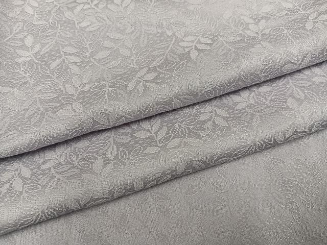 平和屋着物 上質な色無地 草木地紋 霞色 正絹 ph