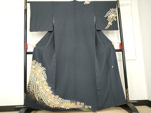 平和屋着物○越後十日町の一流染匠 桐屋・翠山工房 訪問着 絞り 辻が花