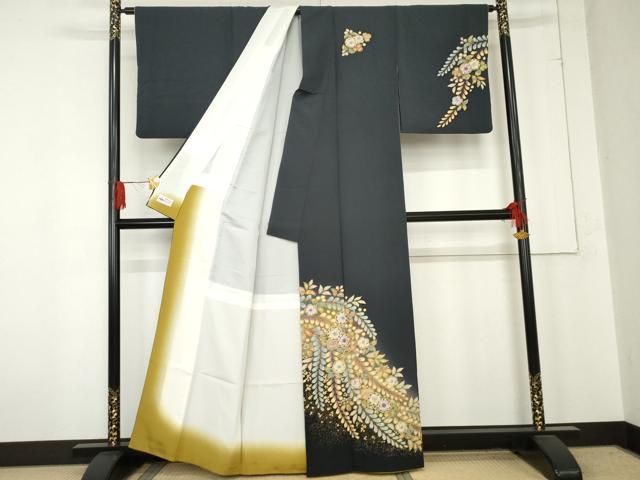 平和屋着物○越後十日町の一流染匠 桐屋・翠山工房 訪問着 絞り 辻が花