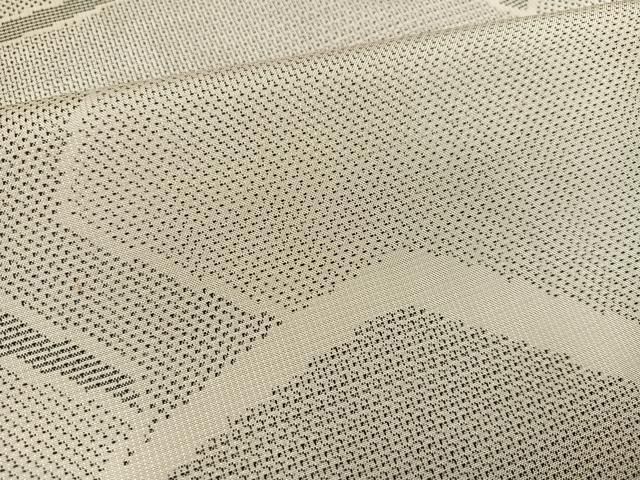  平和屋着物 東郷織物謹製 本場大島紬 白大島 160亀甲 色紙重ね文 正絹 ph 紬 着物