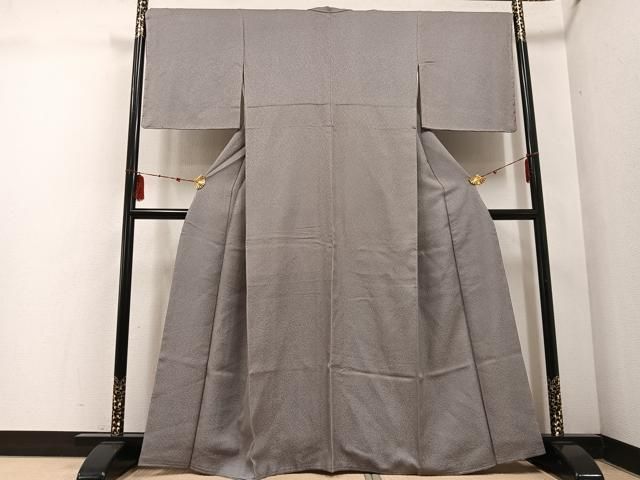 平和屋着物 上質な色無地 江戸鼠色 正絹 ph