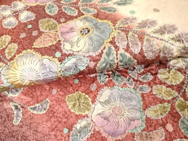 平和屋着物○訪問着 辻が花 暈し染め 正絹 逸品 AABE2899cs - メルカリ
