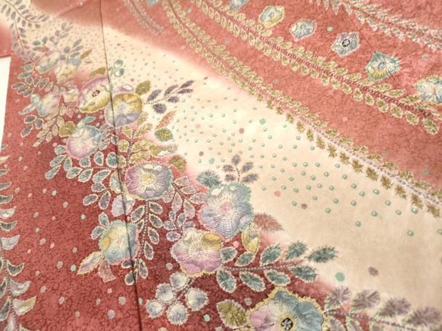 平和屋着物○訪問着 辻が花 暈し染め 正絹 逸品 AABE2899cs - メルカリ
