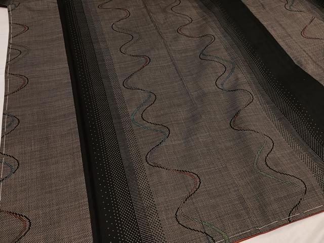  平和屋着物 本場大島紬 カタス7マルキ 間道 正絹 ph 紬 着物