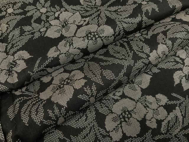 平和屋着物●本場大島紬 カタス9マルキ 枝花文 正絹 ♥ ph