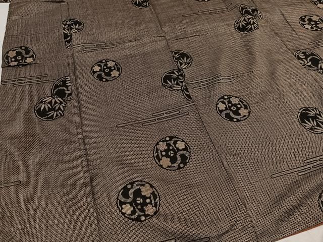 平和屋着物●本場大島紬 割込み絣