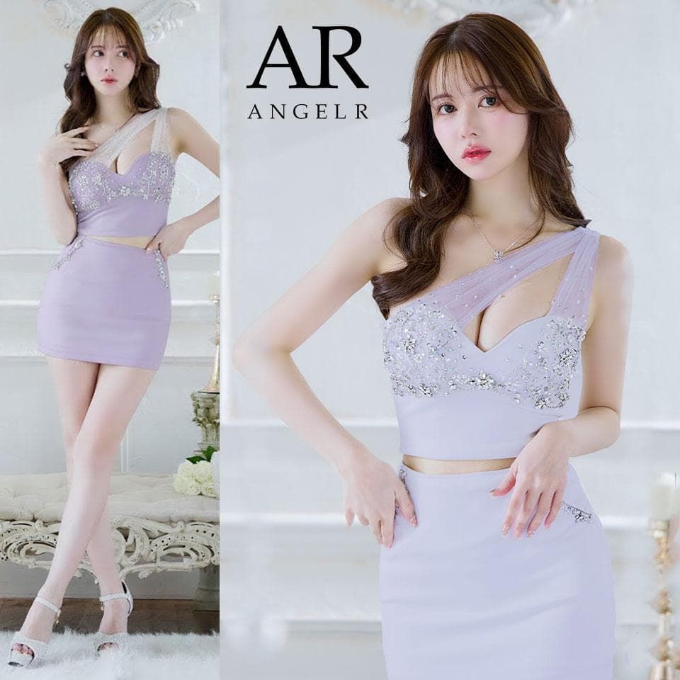 AngelR | エンジェルアール ワンショルダーバストビジュー セットアップドレス AR 24848