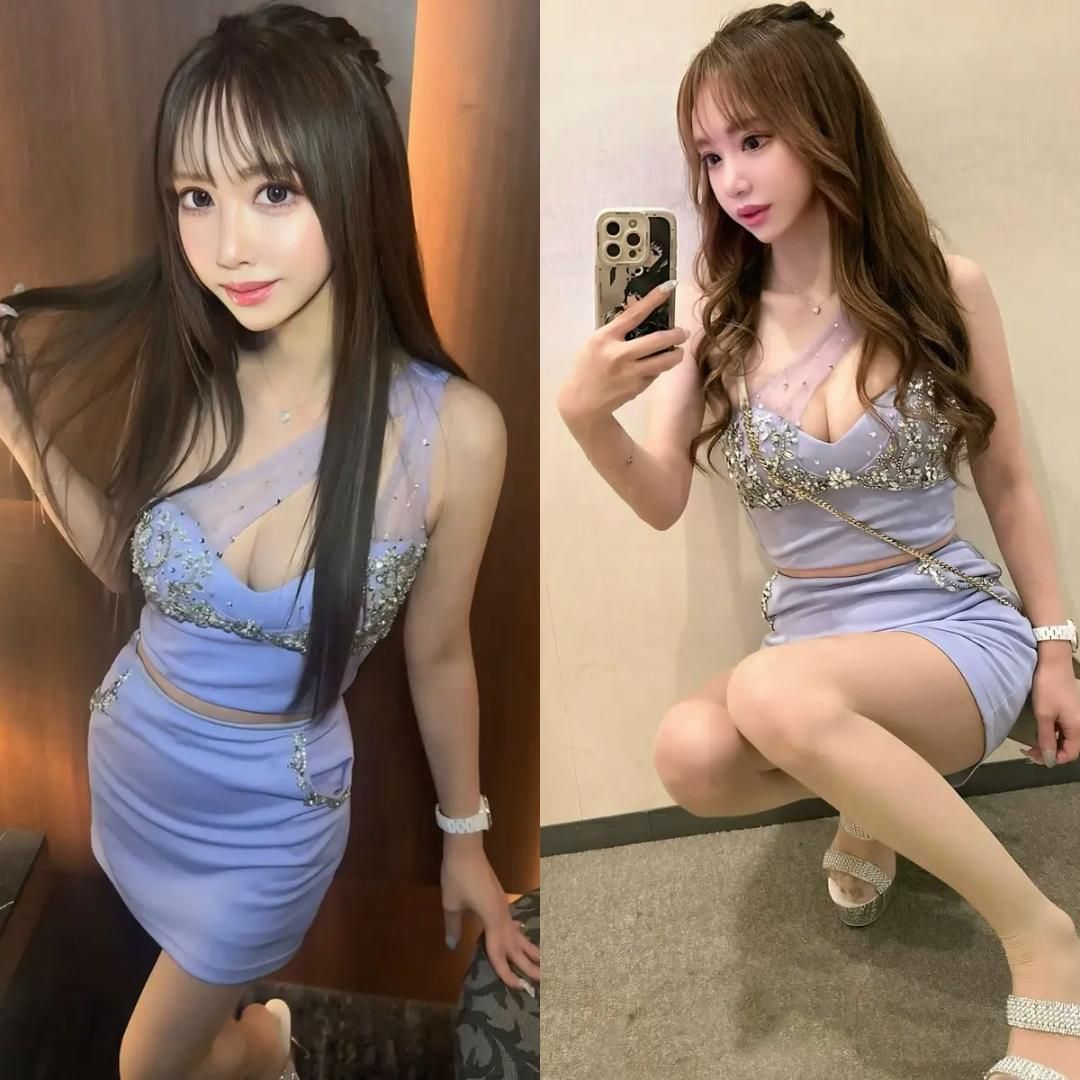 AngelR エンジェルアール ワンショルダーバストビジュー セットアップドレス AR 24848