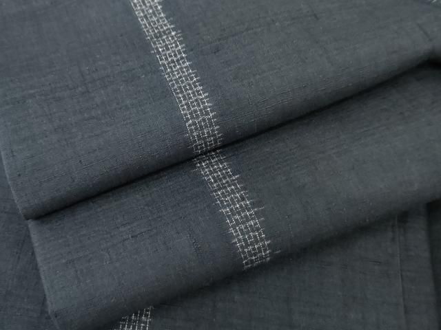 平和屋着物 結城紬 100亀甲 間道 正絹 cs
