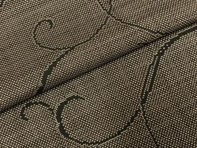  平和屋着物 本場大島紬 カタス7マルキ 泥染め 唐草文 くぼた謹製 証紙付き 正絹 fy 紬 着物