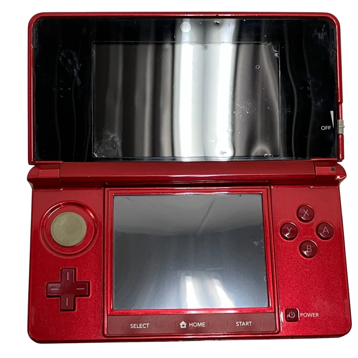 任天堂 Nintendo 3 DS CTR-001 JPN レッド タッチペンなし 携帯 ゲーム機 ホビー