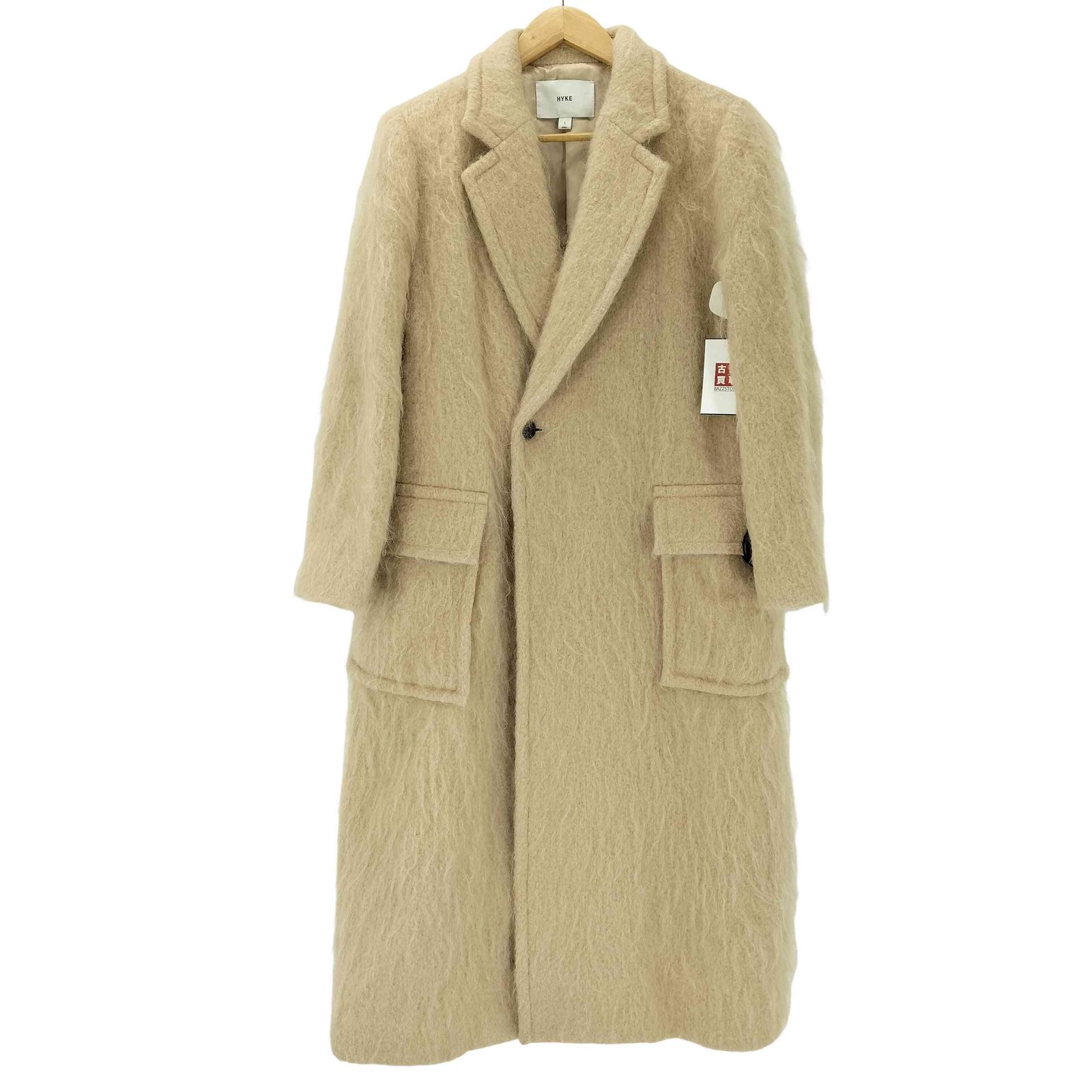 ハイク HYKE 22 AW MOHAIR DOUBLE COAT ウールモヘヤ ダブルチェスター コート レディース JPN 1