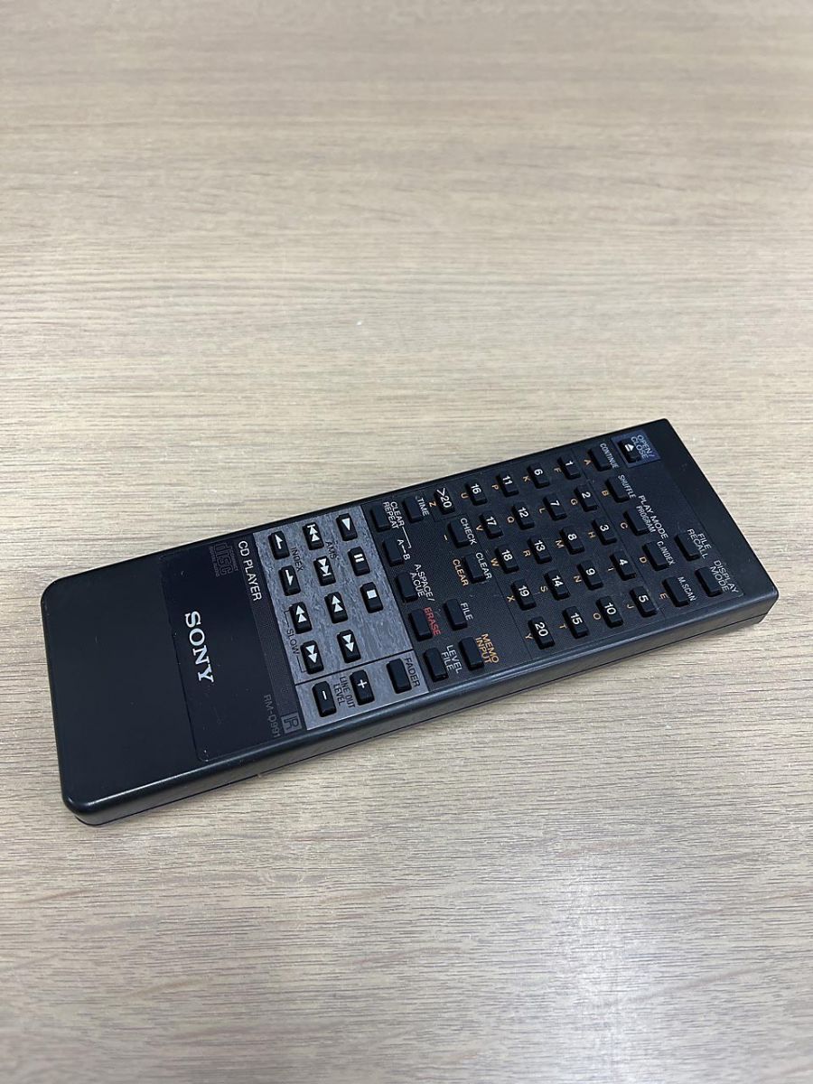 SONY RM-D991 ソニー CDプレーヤーリモコン SONY ソニー CDプレーヤー用 リモコン RM-D991 - メルカリ