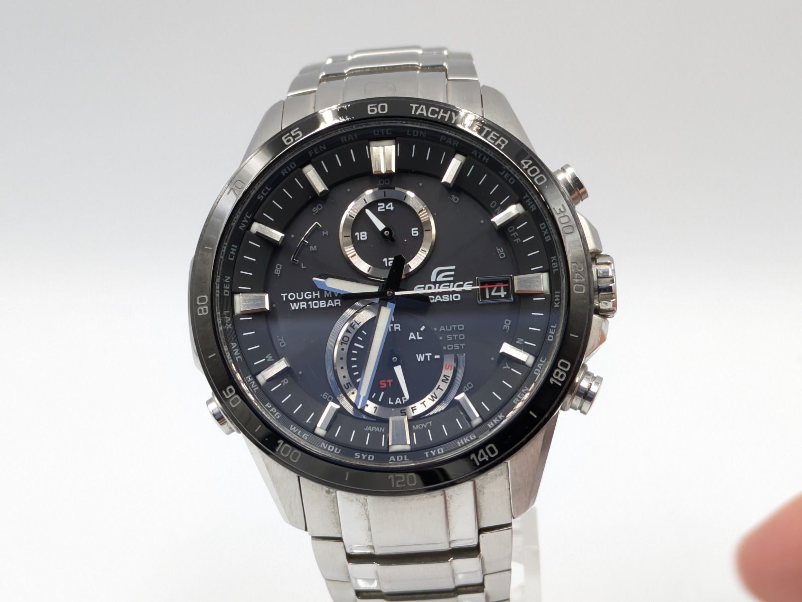 カシオ エディフィス EQW-A 1400 電波ソーラー メンズ 腕時計