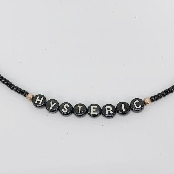 GLAMOUR ヒステリックグラマー メガネストラップ メガネコード マスクストラップ 男女兼用 ブラック 服飾 DF 17545