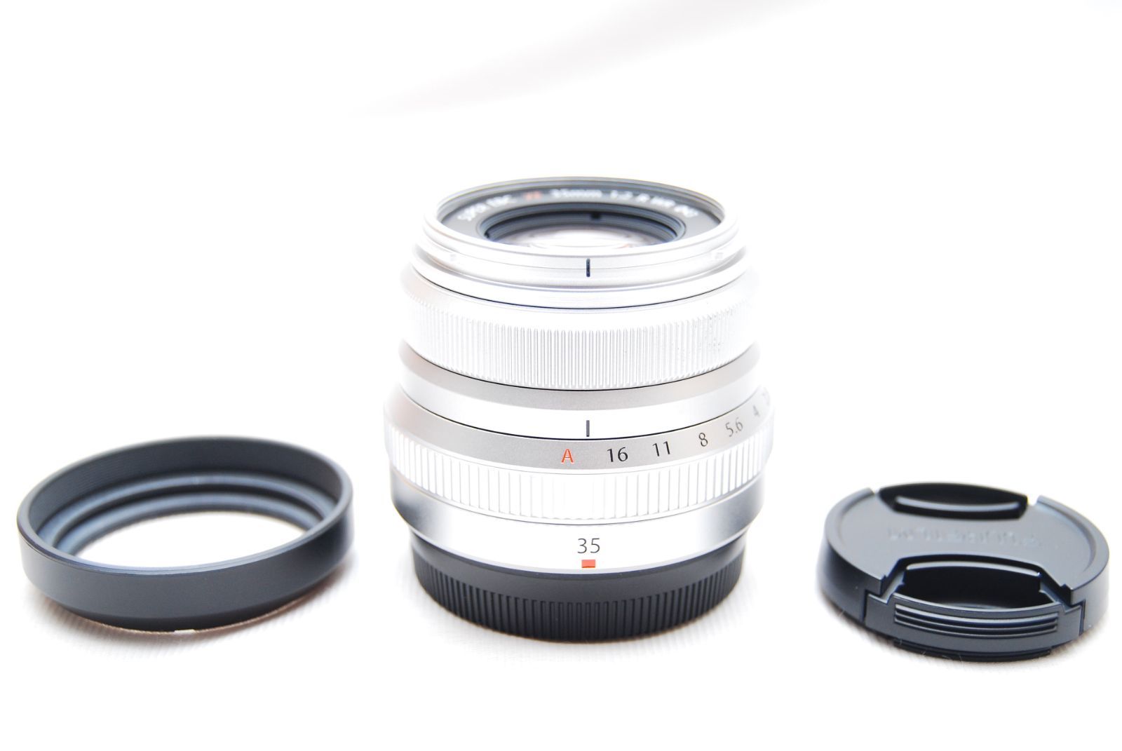 上 富士フイルム X 交換レンズ フジノン 単焦点 標準 コンパクト 35 mm F 2 シルバー