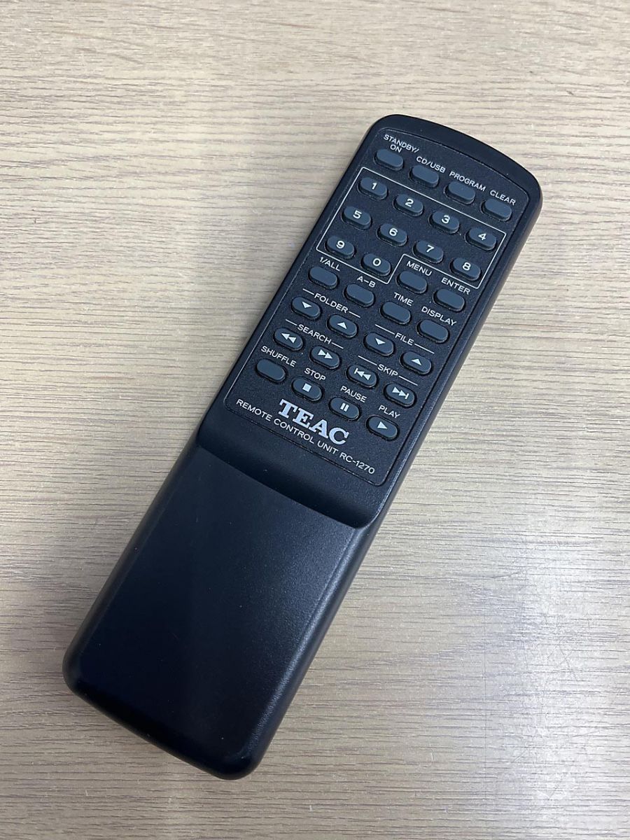 TEAC ティアック CDプレーヤー リモコン RC-1270 - メルカリ