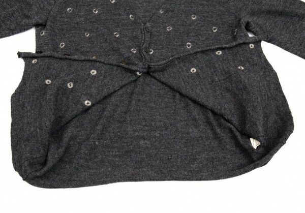 444 ババグーリ Babaghuri コットン カットソー カーディガン 黒 444 ババグーリ Babaghuri コットン カットソー カーディガン 黒