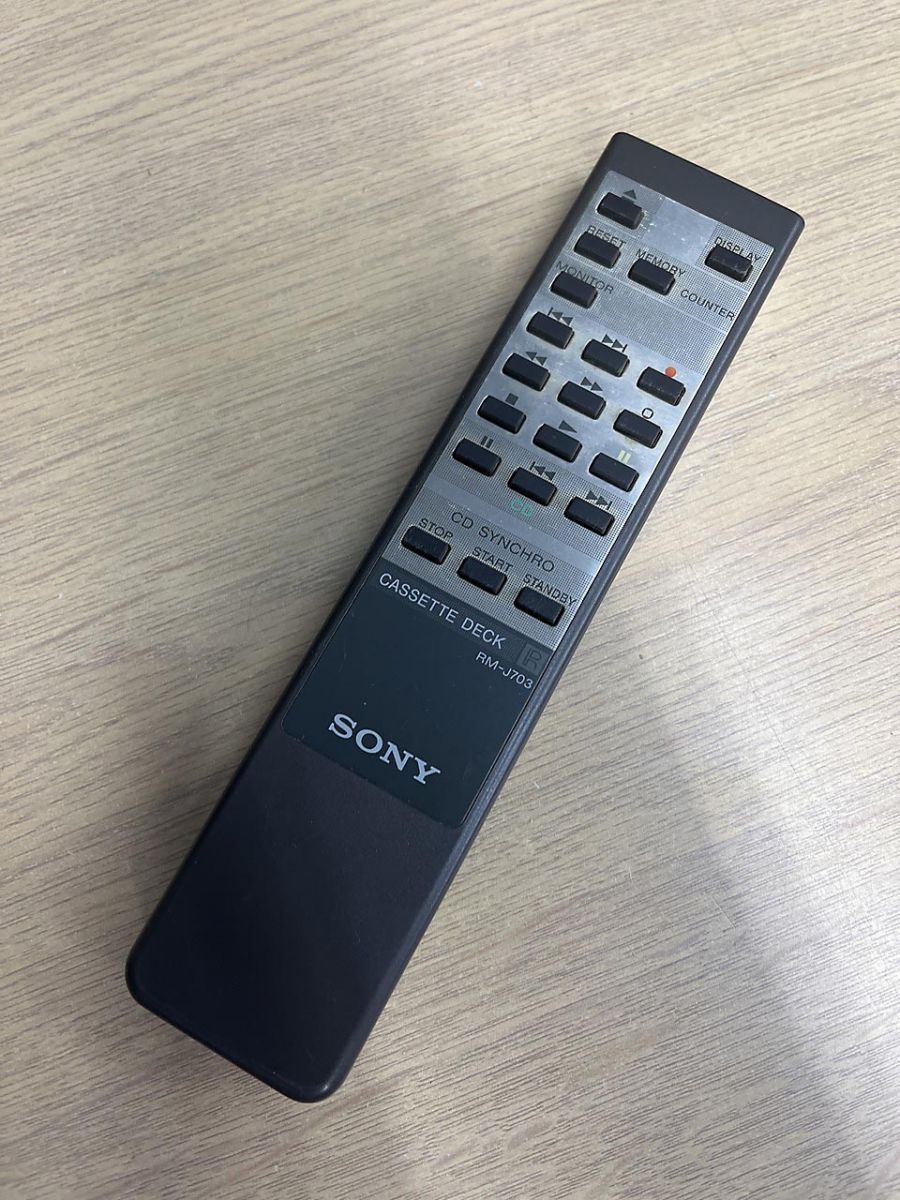 SONY ソニー カセットデッキ リモコン RM-J703 - メルカリ