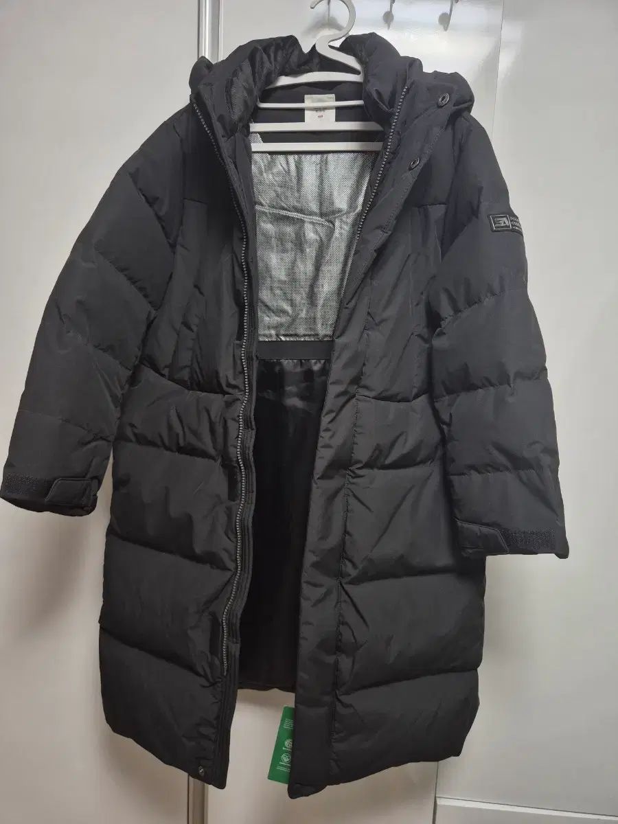 スパオ キッズ ロングダウン ブラック 150号