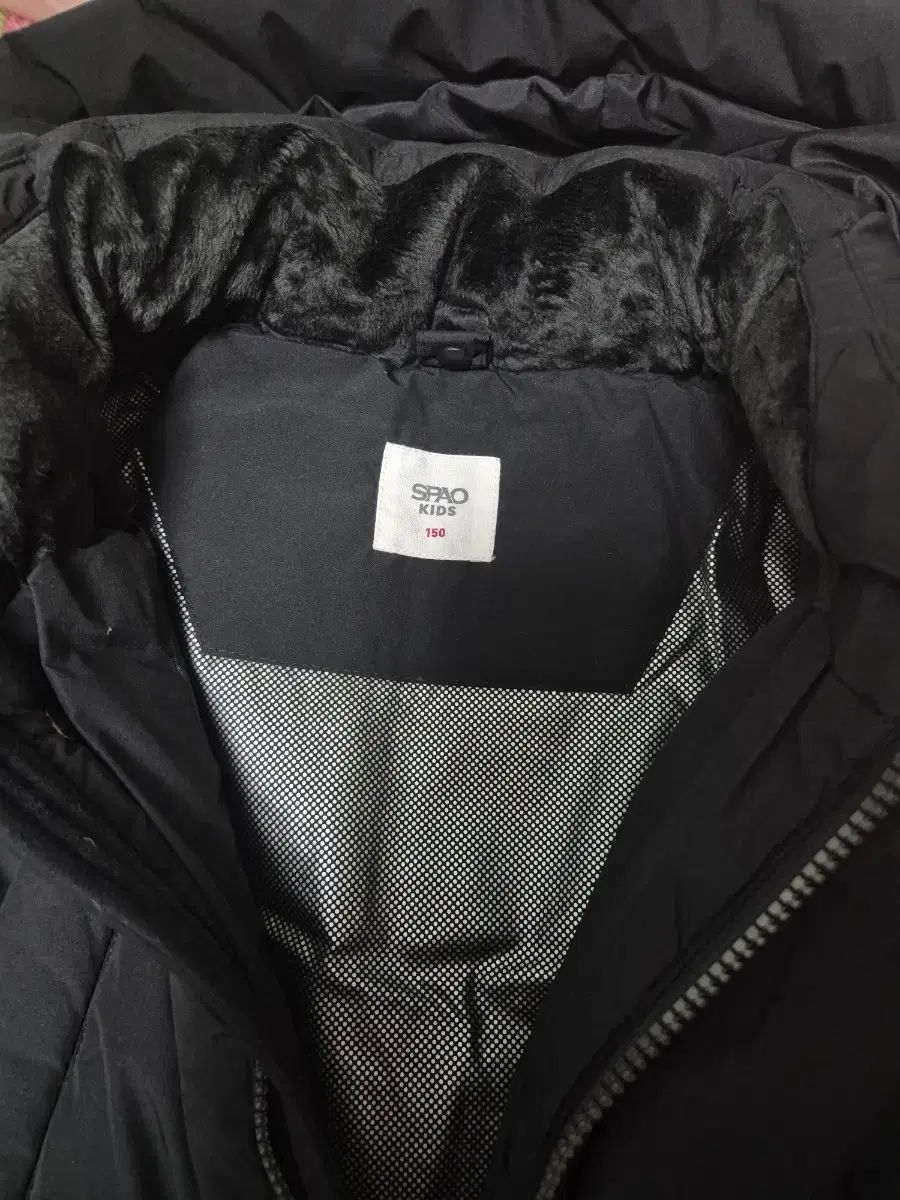  スパオ キッズ ロングダウン ブラック 150号 その他 ジャケット ブルゾン