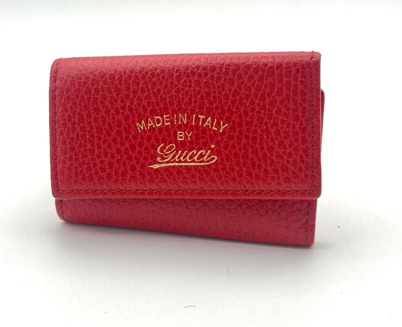 GUCCI グッチ キーケース 6連 赤レザー 03BS195 - メルカリ