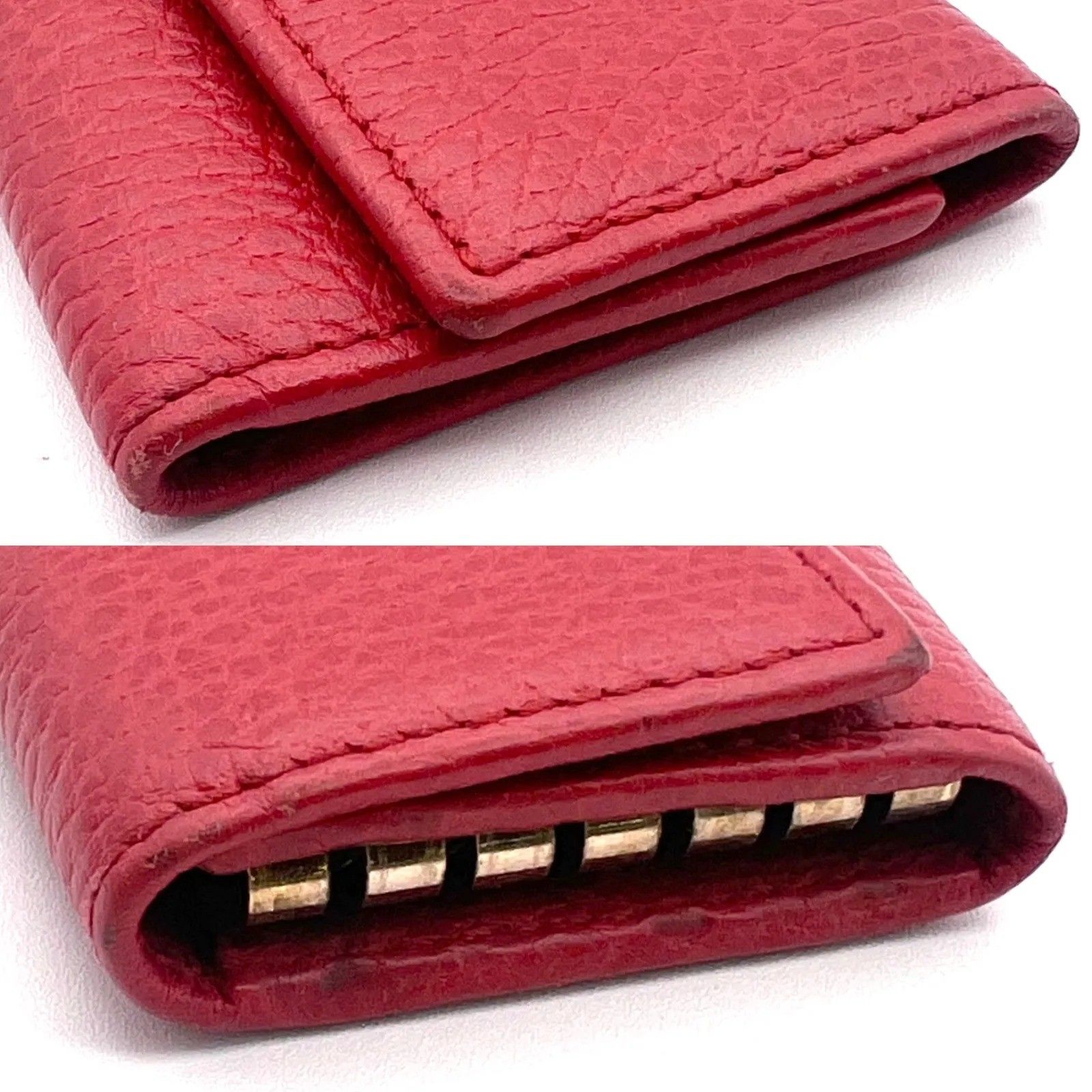 GUCCI グッチ キーケース 6連 赤レザー 03BS195 - メルカリ