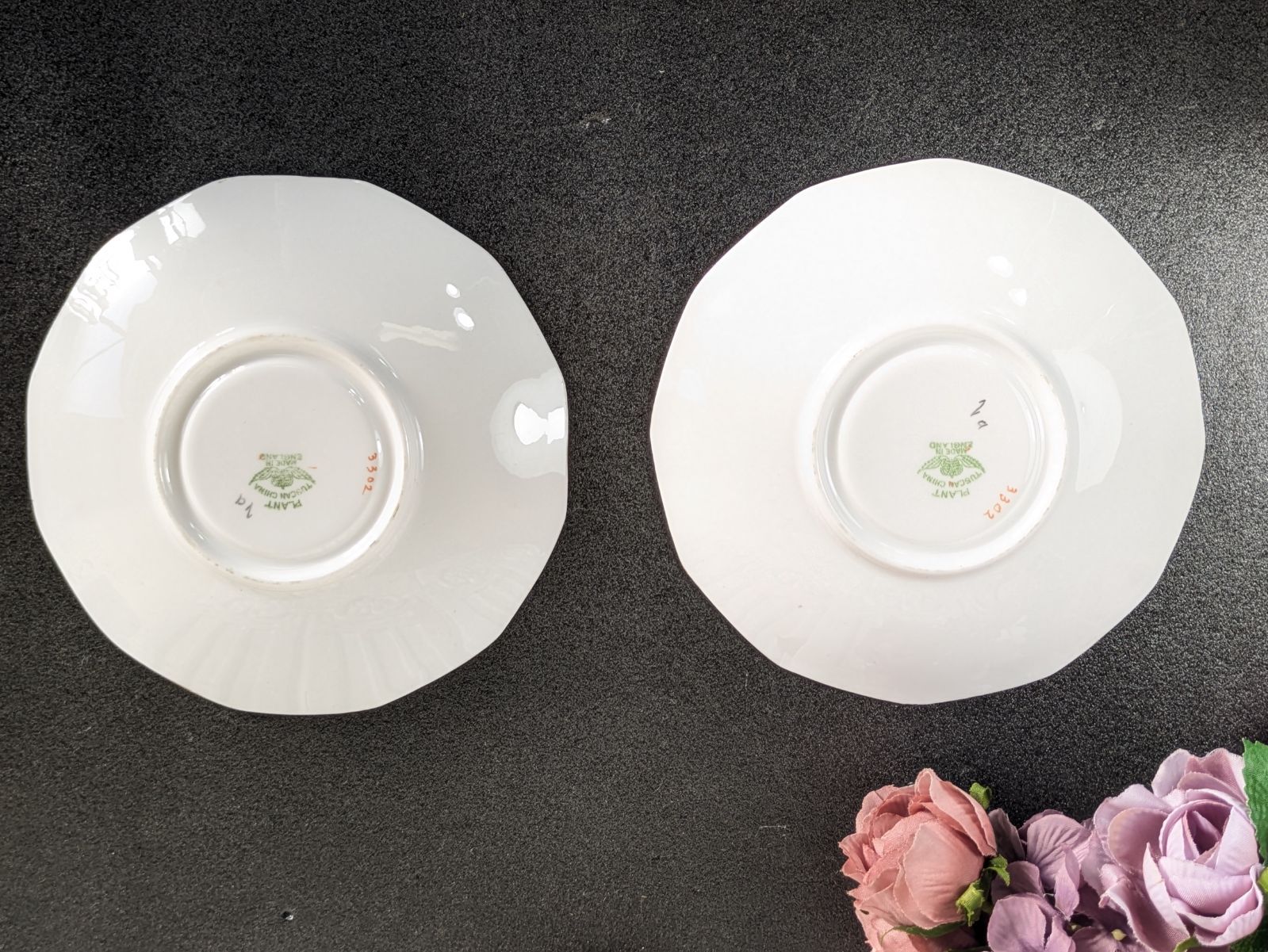 イギリス アンティーク タスカン Tuscan カップ＆ソーサー ケーキ皿