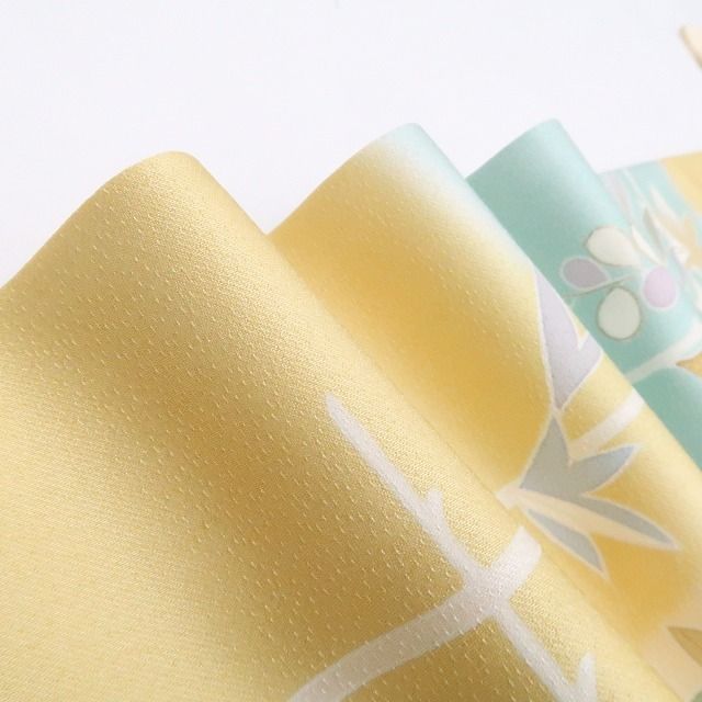 ❁tomihisa❁千總謹製 高島屋扱い 金駒刺繍 着物 正絹 仕付け糸付”浅 ❁tomihisa❁千總謹製 高島屋扱い 金駒刺繍 着物 正絹 仕付け糸付”浅