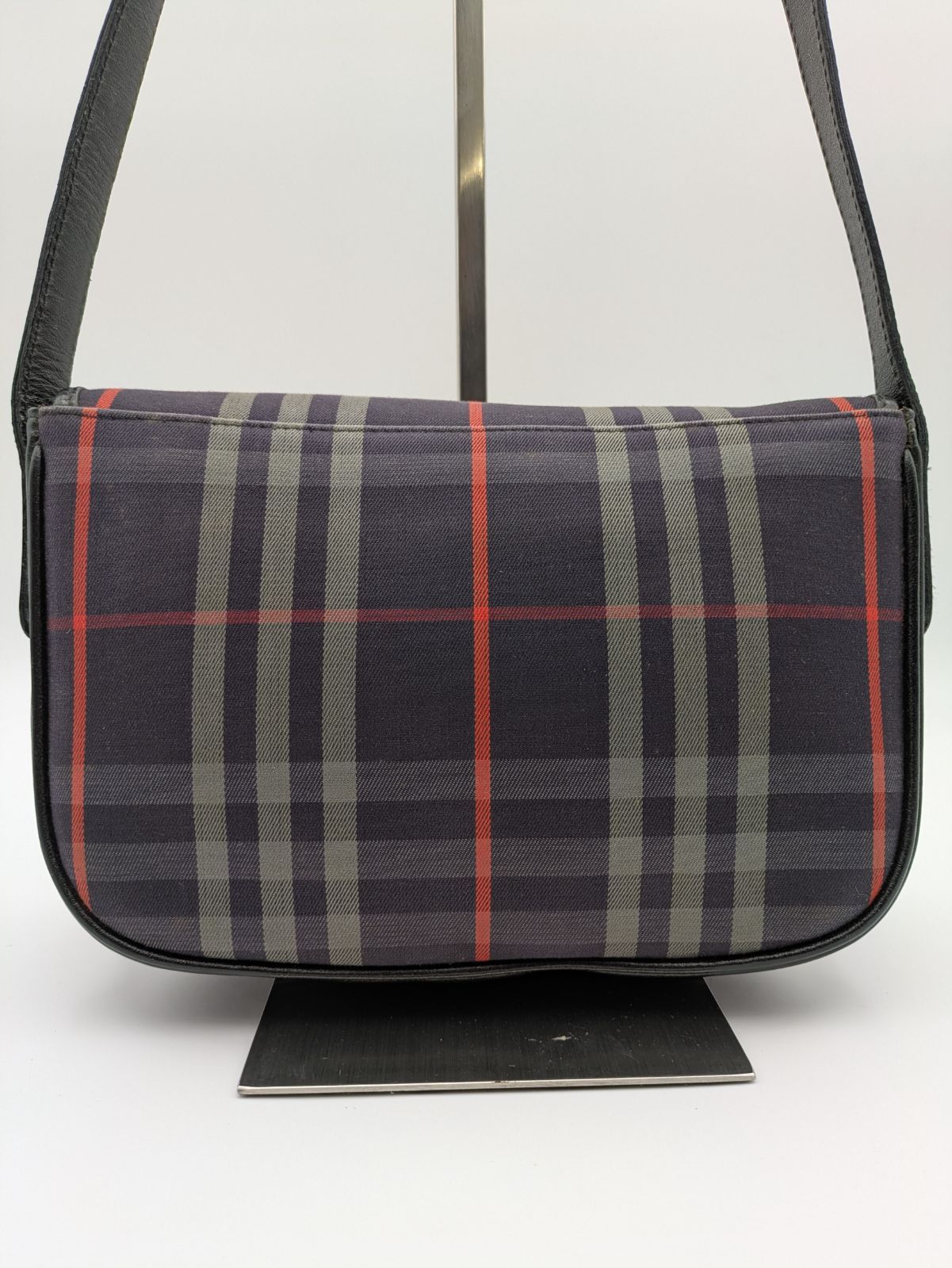 レディース BURBERRY バーバリー キャンバス レザー ノバチェック