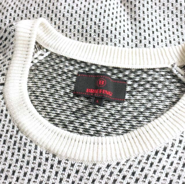 ブリーフィング BRIEFING MERINO WOOL LOGO CREWNECK KNIT ロゴ クルー
