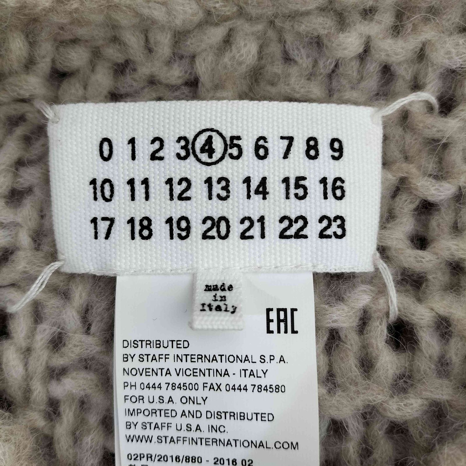 メゾンマルジェラ Maison Margiela Alpaca and wool sweater