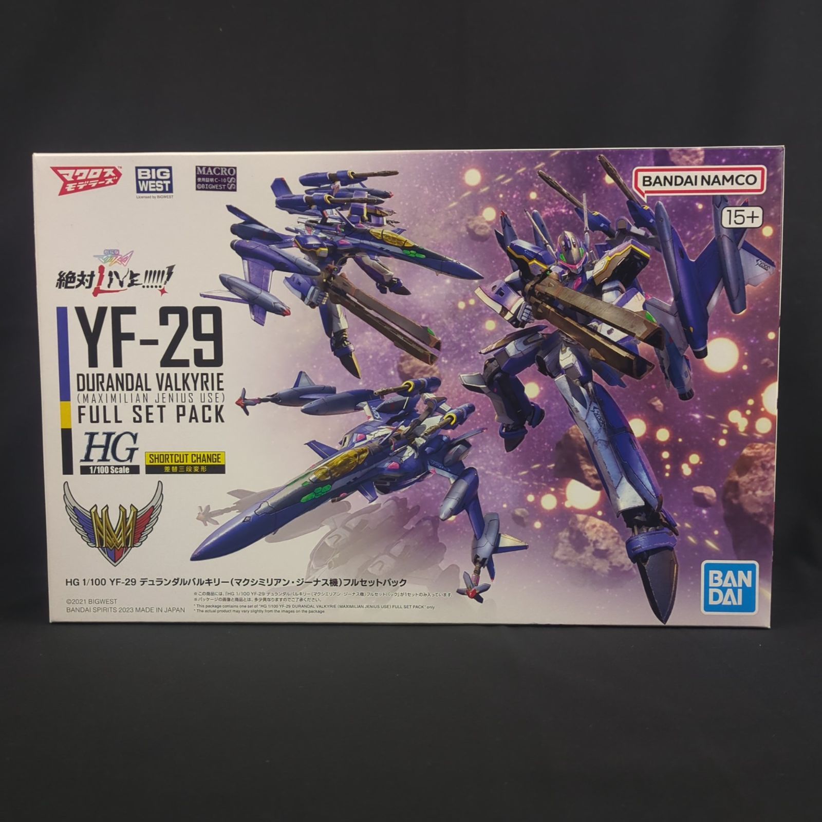 バンダイスピリッツ 5065691 劇場版マクロスΔ 絶対LIVE!!!!!! HG 1 100 YF 29 デュランダルバルキリー マクシミリアン･ジーナス機 フルセットパック