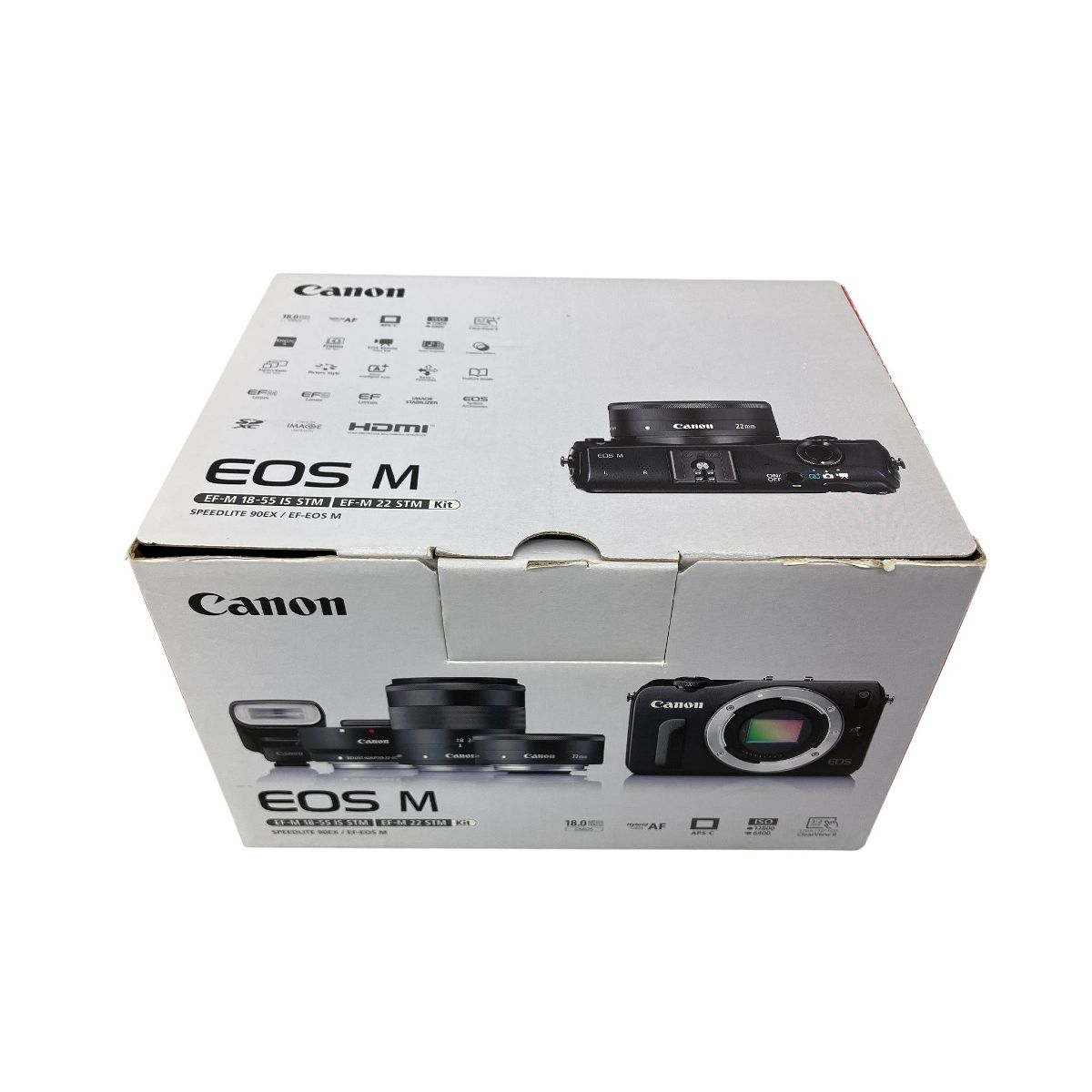 CANON EOS M ミラーレス一眼カメラ EF-M 18-55 IS STM/EF-M 22 STM