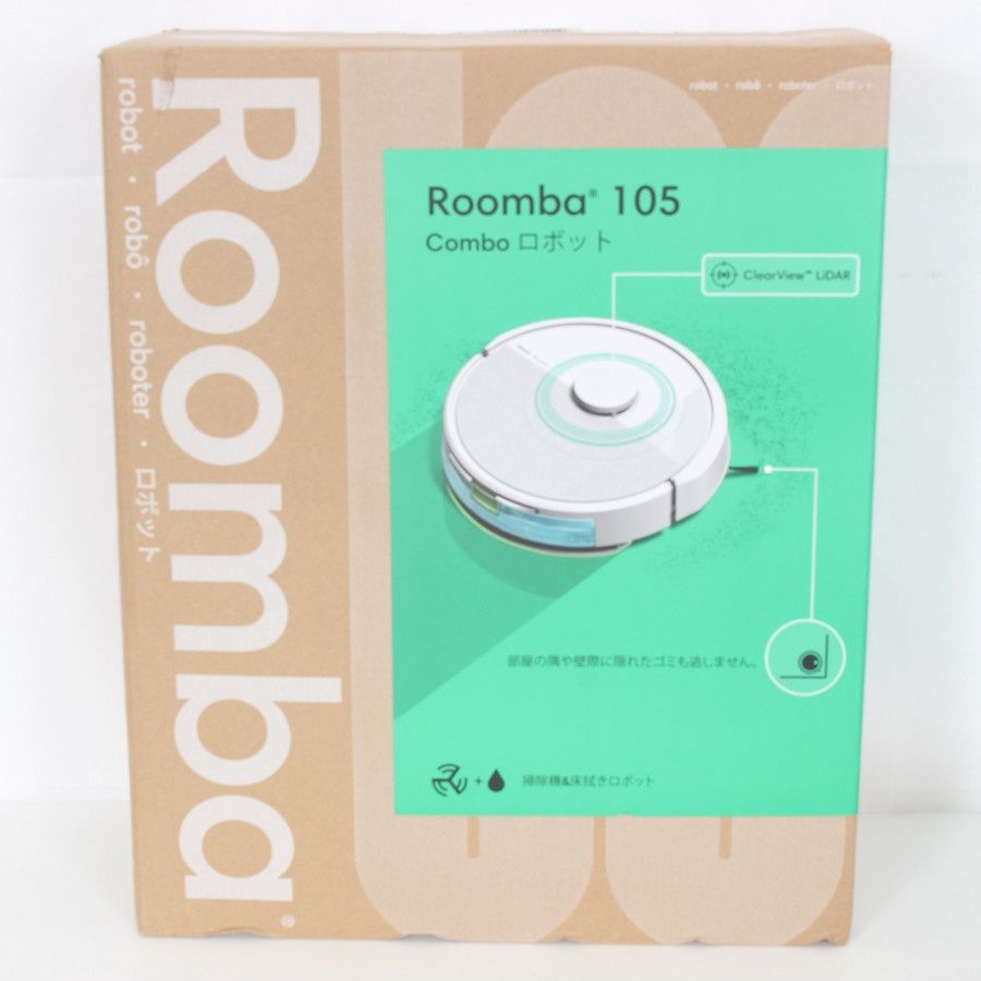 新品】iRobot ルンバ105 コンボ Y311260 ホワイト ロボット掃除機 アイ