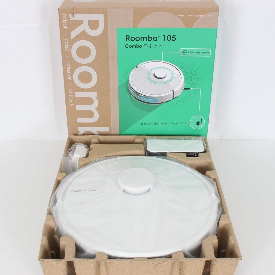 新品】iRobot ルンバ105 コンボ Y311260 ホワイト ロボット掃除機 アイ