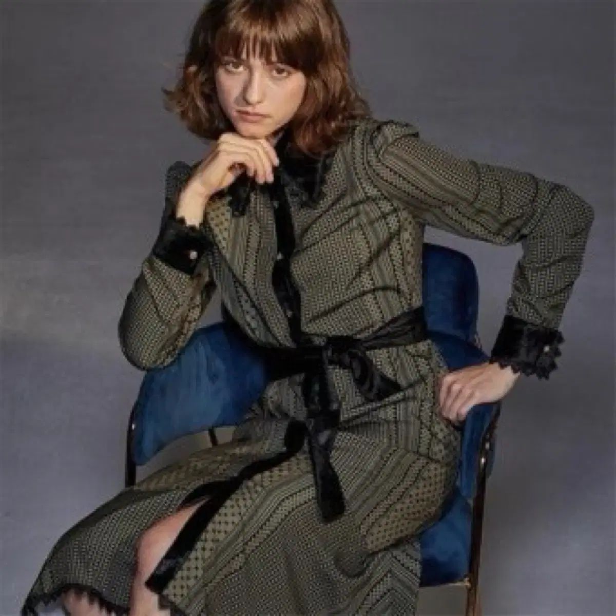 年末룩 テム ワイジェイ ラップ プリント ONE PIECE