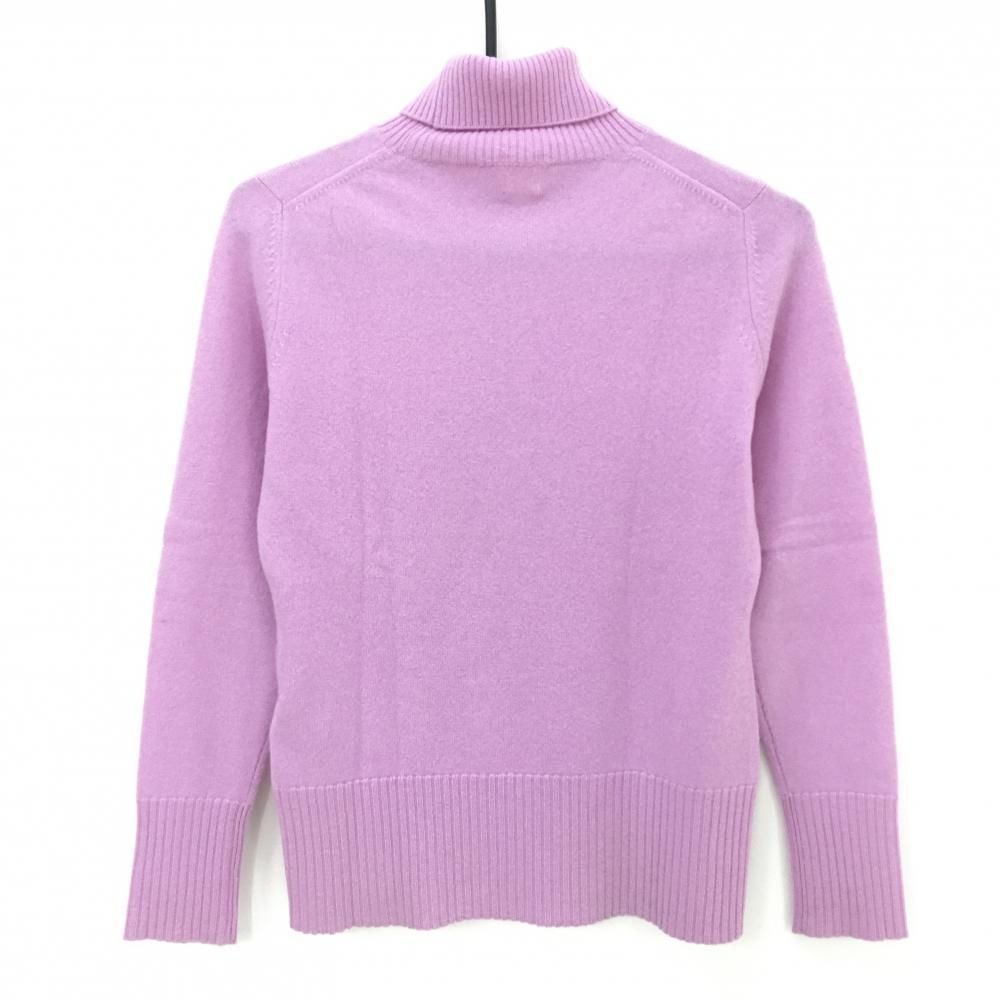 美品】アルチビオ タートルネックセーター ピンク×白 ハート カシミヤ