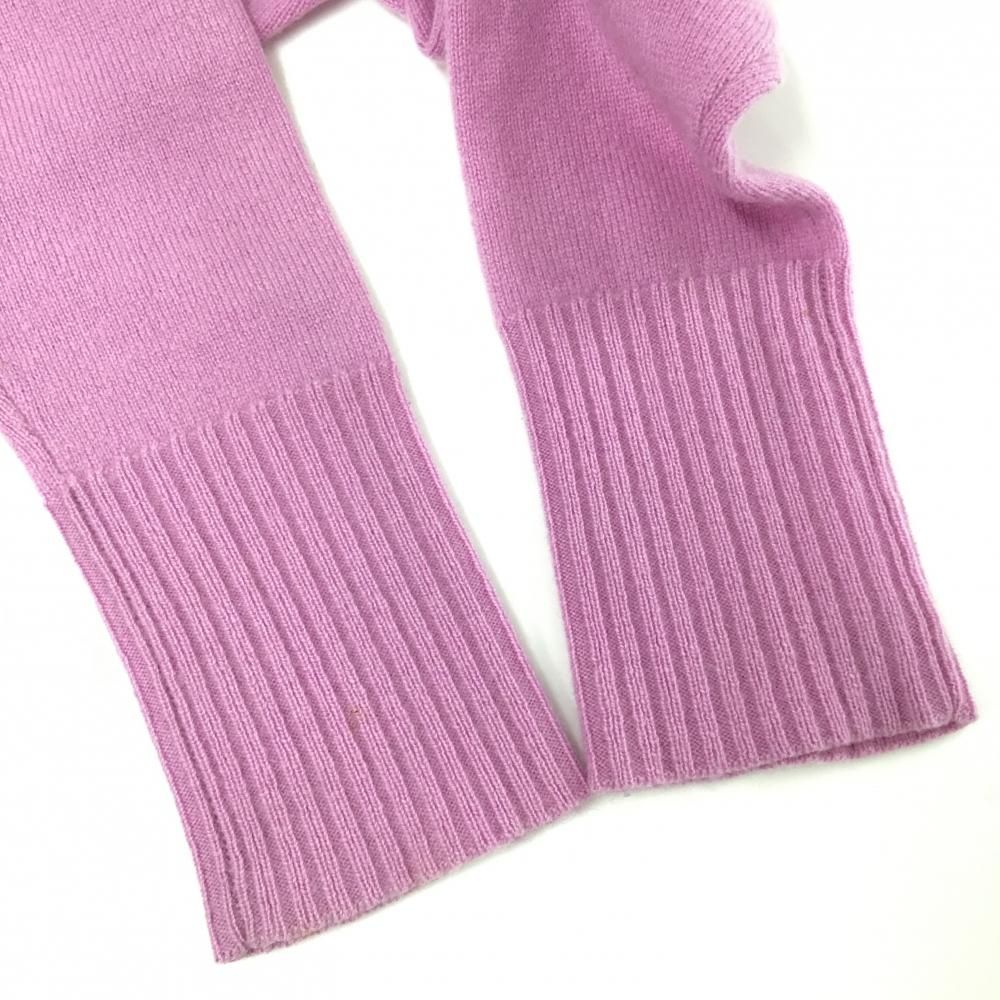 美品】アルチビオ タートルネックセーター ピンク×白 ハート カシミヤ