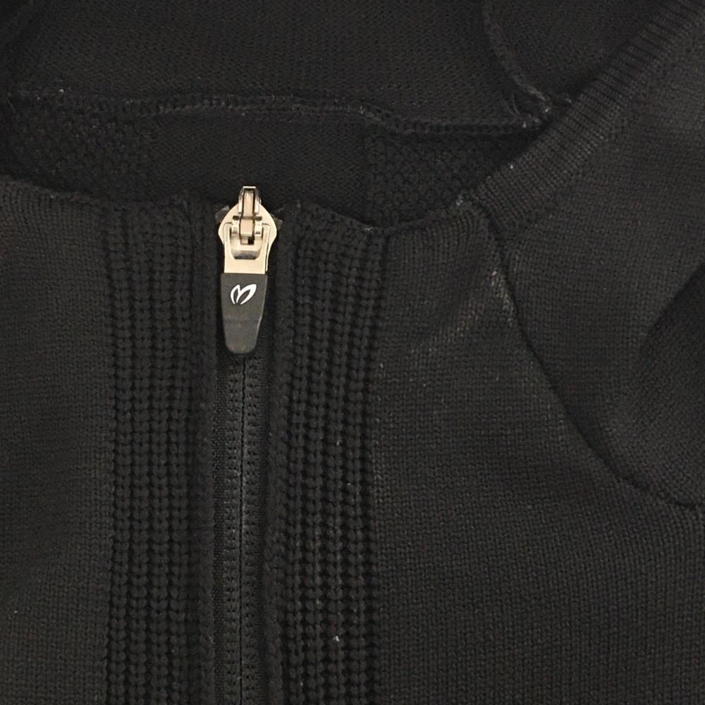 美品】マスターバニー ニットジップパーカー 黒 ジャケット 3ポケット