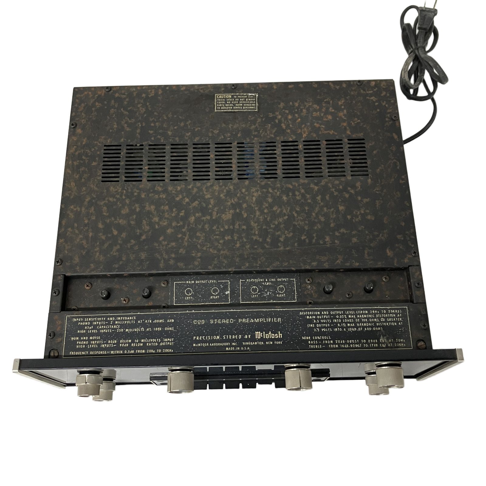 極美品　完動品　McIntosh C29 ステレオプリアンプ 本体 極美品 完動品 McIntosh C29 ステレオプリアンプ 本体 - メルカリ
