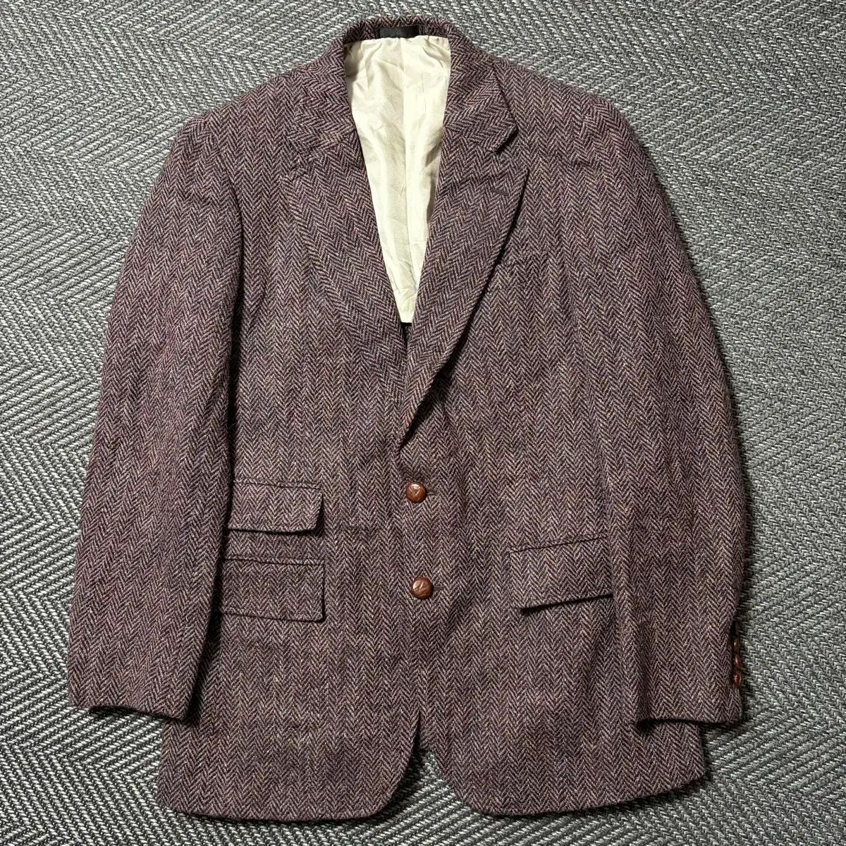 ハリーツイード ヘリンボーン ウールジャケット Free