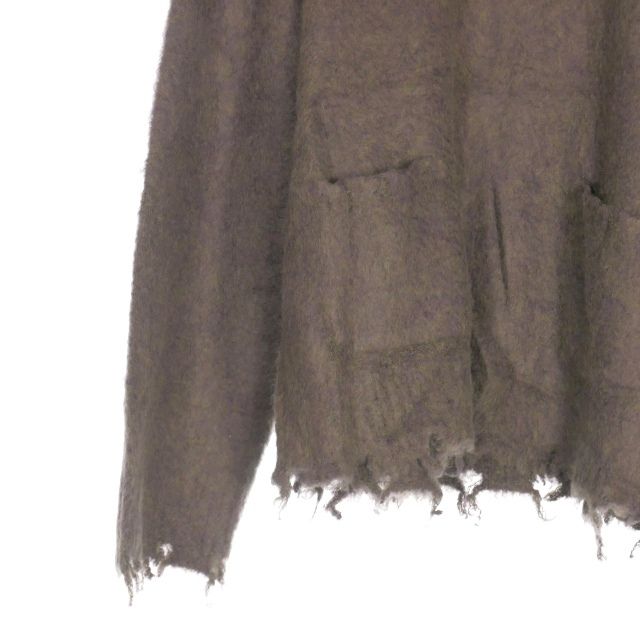 カミヤ KAMIYA フリンジ モヘアニット セーター 長袖 M パープル