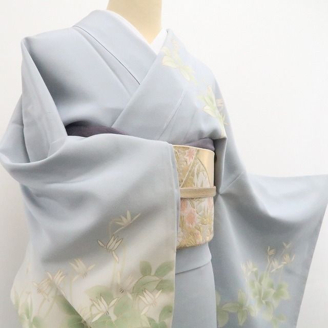 正絹 仕付け糸付