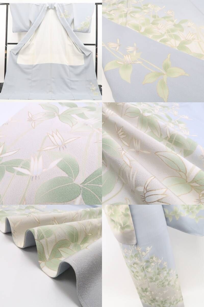 清楚と気品が咲き広がる花々の一景 訪問着