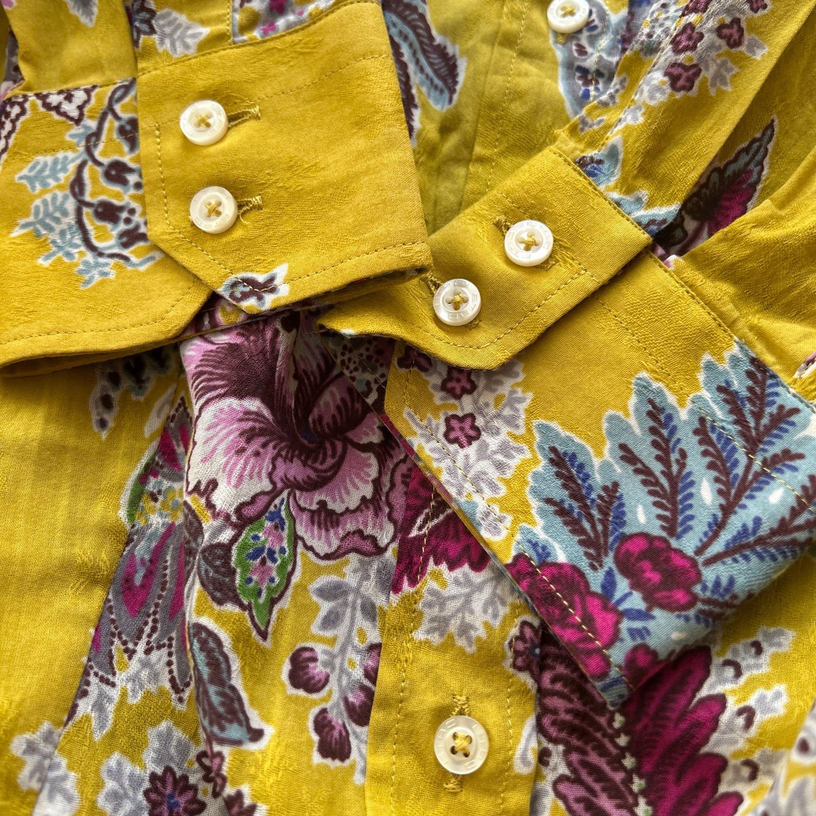 ETRO エトロ 大きいサイズ 44 ペイズリー柄 シャツ ブラウス