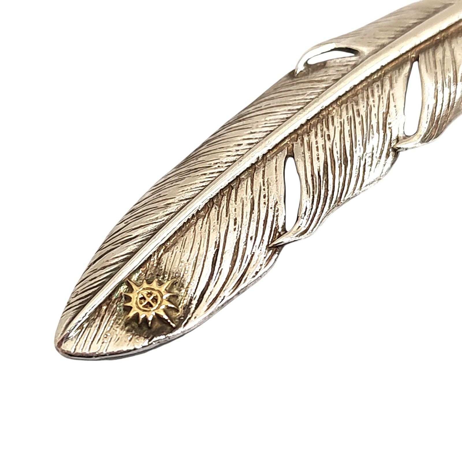 REDMAN レッドマン メタル付き 大フェザー ネックレス ペンダント