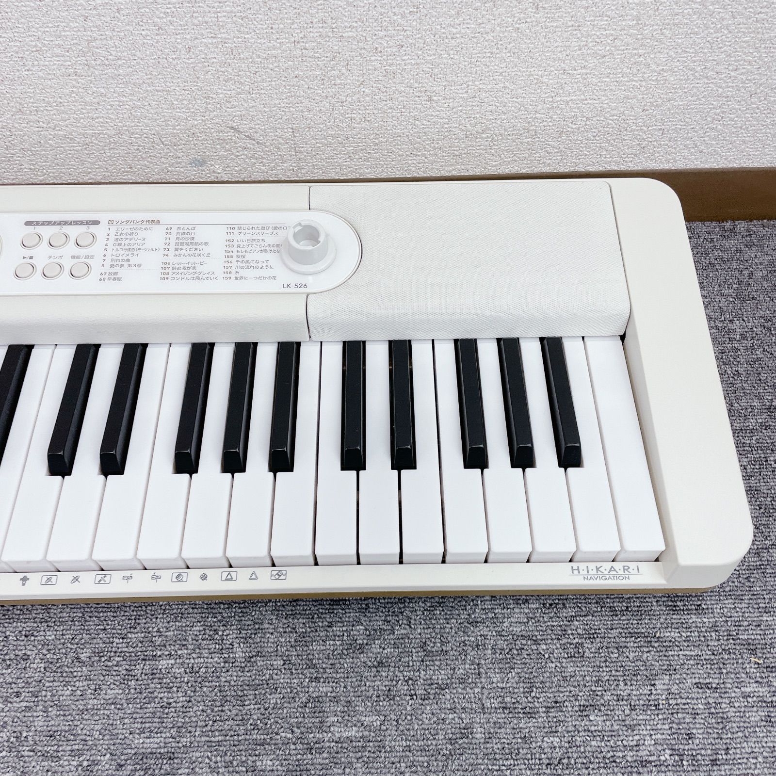 CASIO 光ナビゲーション キーボード 電子 LK-526 動作確認済み - メルカリ