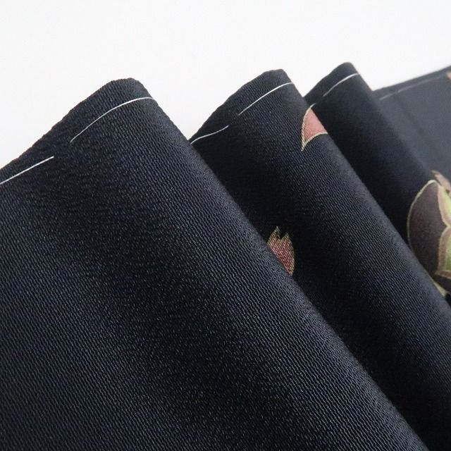 ❁tomihisa❁新品 鈴乃屋謹製 猫 落款 着物 正絹 仕付け糸付 作家物”桜